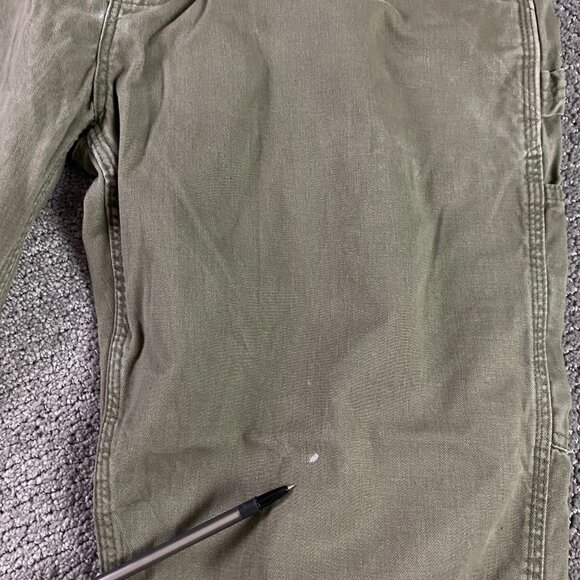 Carhartt B324 ARG Pants Men's 38 x 30 Fits 37.5 x 29 Green Canvas Carpenter - Picture 8 of 16